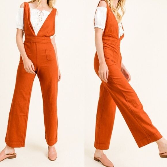 Twill  Denim Jumpsuit‎ - Picture 1 of 15